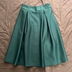 ひざ丈スカート グリーン Mサイズ