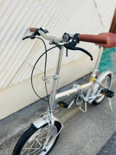 折りたたみ自転車　AERO FOLDING 16型 コンパクト自転車 シルバー AERO FOLDING 16型 折りたたみコンパクト自転車 シルバー