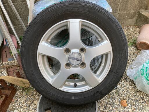 タイヤ、ホイール 155/65R13 ノーマルタイヤ＆アルミホイル4本