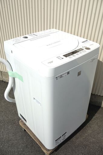 全国送料無料★3か月保障付き★洗濯機★2018年式★シャープ★ES-G4E6-KW★4.5kg★Y-0328-106