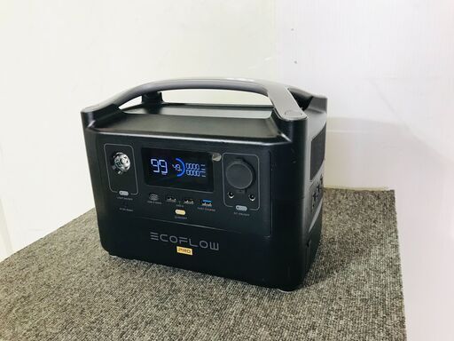 山口)下松市より　現状品　ポータブル蓄電池　EF4PRO　ECO FLOW　三元素リチウムイオン　※側面カバー　コード無し　BIZKD02H