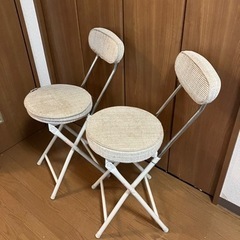 【無料】折りたたみ椅子×2