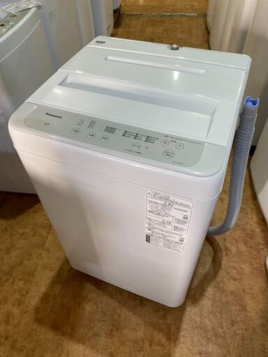 65%OFF【送料無料】 【愛品館市原店】Panasonic 2022年製 5.0Kg洗濯機