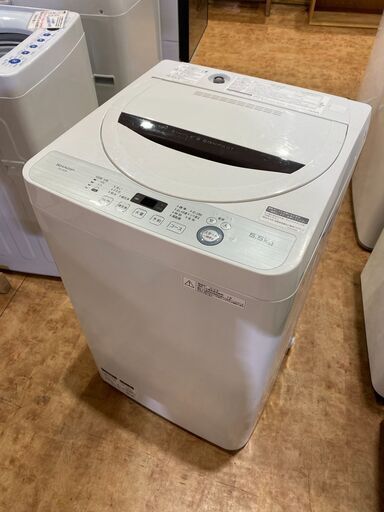 【愛品館市原店】SHARP 2018年製 5.5Kg洗濯機 ES-GE5B-T 【愛市I4S031262-104】