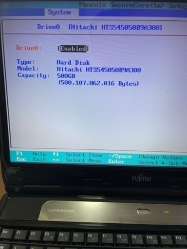 ノートパソコン ノートパソコン 15.6インチ LIFEBOOK AH550/5A ブラック