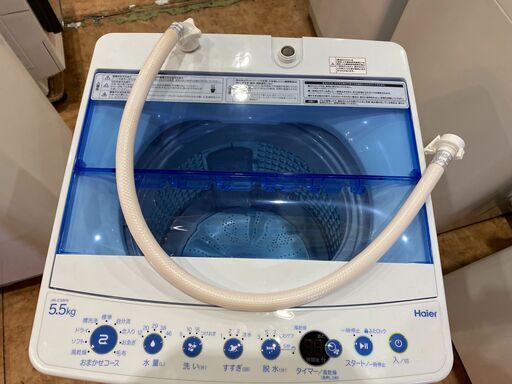 【愛品館市原店】Haier 2021年製 5.5Kg洗濯機 JW-C55FK 【愛市I4S031234-104】