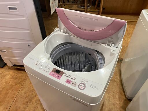 【愛品館市原店】SHARP 2017年製 6.0Kg洗濯機 ES-GE6A-P 【愛市I4S031270-104】