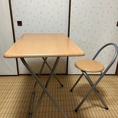 折りたたみテーブル&椅子