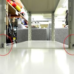 6段 スチールラック アイボリー系 幅122×奥31×高176cm オフィス 収納棚 ラック 整理 家具 札幌市 厚別区