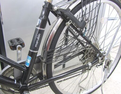 27インチ自転車【訳あり】マルキン シティサイクル TRAFFIC HOME 黒系 札幌市北区屯田