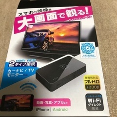 【ネット決済】Miracastレシーバー　HDMI／RCAケーブル付き