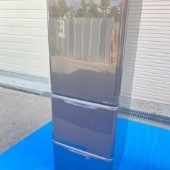 2012年製 SHARP 3ドア冷蔵庫 350L ブラウン シャープ