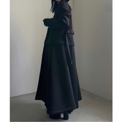 CARDBOARD FLARE DRESS COAT アメリ　コート