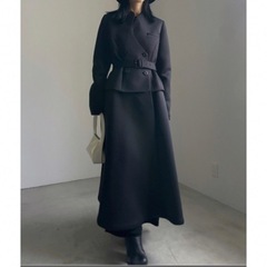 CARDBOARD FLARE DRESS COAT アメリ　コート