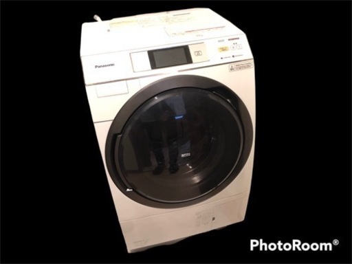 【一点のみ❗️】ドラム式洗濯機　左開き　2016年 パナソニック 温水泡洗浄 エコナビ搭載 カラータッチパネル搭載　洗濯・脱水10.0 kg／乾燥6.0 kg