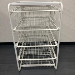 《IKEA》 アルゴートワイヤーバスケット　4段収納  棚/ラック