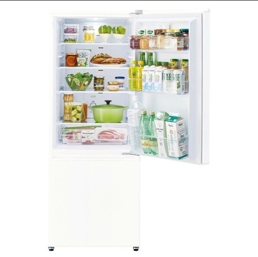 2020年製】アクア AQUA 冷蔵庫 2ドア 右開き 201L AQR-20K-W ミルク