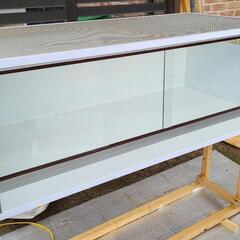 【配達発送可能】軽量　爬虫類用アルミケージ　ホワイト　幅110cm 奥行き40cm 高さ30cm