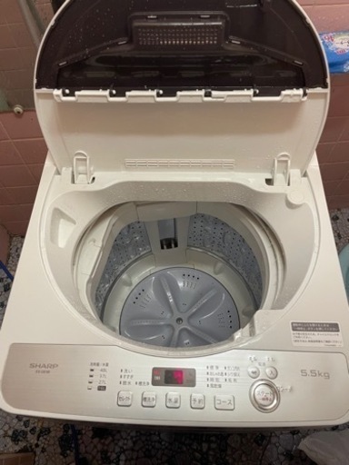 SHARP 全自動洗濯機 ES-GE5B-T 5.5kg 2018年製