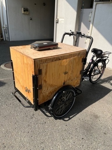 電動機付き！カーゴバイク(移動販売自転車) (はる) 新中野の電動アシスト自転車の中古あげます・譲ります｜ジモティーで不用品の処分