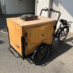 電動機付き！カーゴバイク(移動販売自転車)