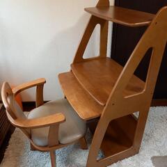 無料・木製・パソコンデスク・椅子・・幅約70・奥50・高さ120