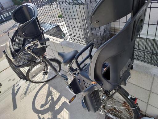 【all mom】ヤマハ 電動自転車 黒 キッズシート付き 子供乗せ YAMAHA 電動自転車 ジュニアシート付き all mom】ヤマハ 電動自転車 黒