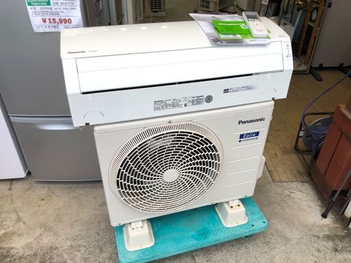 【動作保証あり】Panasonic Eolia 2020年 2.2kw 6畳用 冷暖房ルームエアコン CS-220DJK【管理KR353】