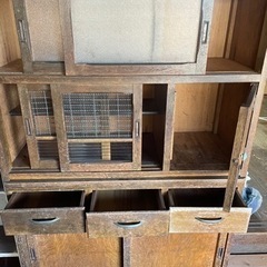 昭和レトロ　茶箪笥　食器棚