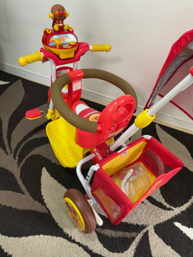 【美品】三輪車 アンパンマン アドバンス GOO S