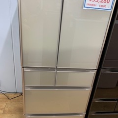 6ドア冷蔵庫　475L HITACHI R-XG48K