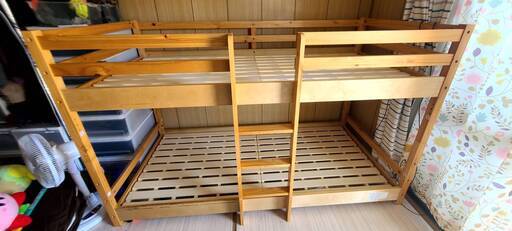 ニトリ 木製二段ベッド 新学期 湿気対策