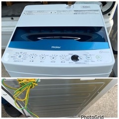 お薦め品‼️分解洗浄済み‼️インバータ搭載 ハイアール洗濯機5.5kg 2019年