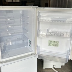 札幌引取り歓迎 19年製 SHARP シャープ 350L 3ドア冷蔵庫 SJ-GW35F-W