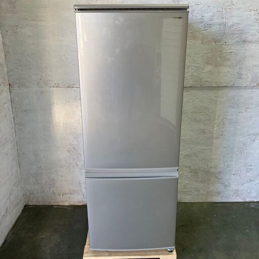 シャープ ノンフロン冷凍冷蔵庫 容量167L 冷凍室46L 冷蔵室121L SJ-C17D-N 2018年製