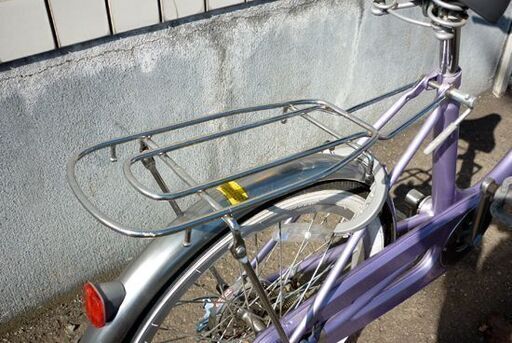 ☆自転車 20インチ ママチャリ カゴ付き 荷台付き ライト付き 切り替え