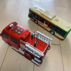 消防車&都営バス