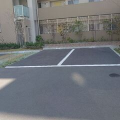 新築駐車場のタイヤ痕防止のコーティング