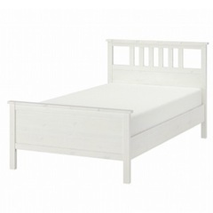 HEMNES ヘムネス　ベッドフレーム　ホワイト　セミダブル