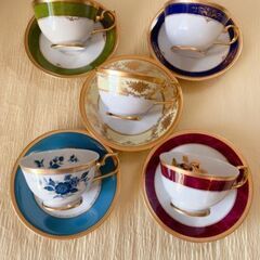 ビンテージ Narumi China ティカップ&ソーサー5客組