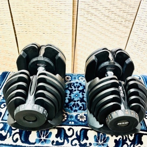 【売約済み】　MRG 可変式ダンベル 40kg×2 アジャスタブルダンベル　ダンベル　筋トレ　トレーニング　ウェイト　ジム　80kg ダイエット