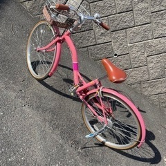 こども自転車24インチ　ピンク色