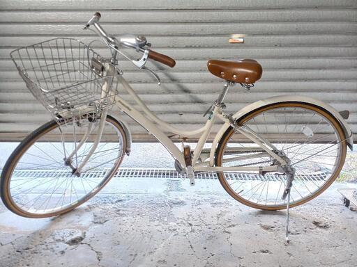自転車中古　BRIDGESTONE　ステンレスカゴ　LEDライト　鍵付き　タイヤ26インチ