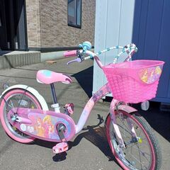 子供用自転車 16インチ ディズニープリンセス ゆめかわ16 ピンク 
