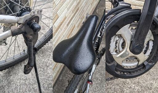 中古自転車 3×6段変速 26インチ （ライト無し） 軽整備済み 安い