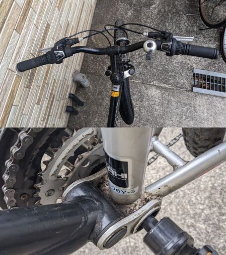 中古自転車 3×6段変速 26インチ （ライト無し） 軽整備済み 安い 防犯