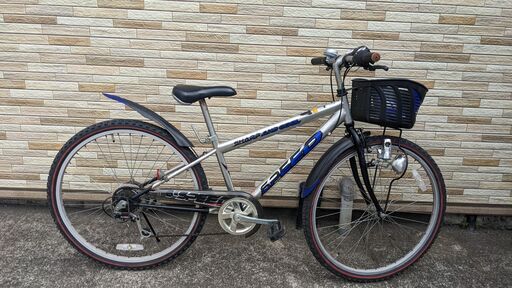 中古自転車 6段変速 26インチ （ノーマルライト） 軽整備済み 安い 防犯登録 町田市 麻生区 神奈川 082ky