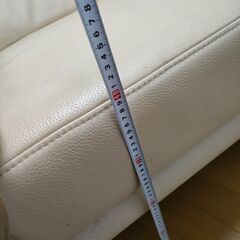 ソファ_白_3人掛_ドイツ製_革