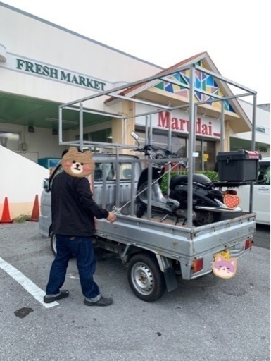 キッチンカー荷台のBOXの骨組みです。
