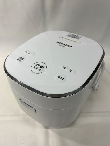【北見市】シャープ SHARP 炊飯器 3合炊き KS-CF05A 2019年製 ホワイト【新生活応援】 (E1491sxY)